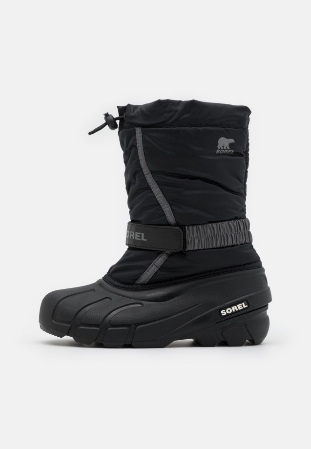 Noir/gris Ville Sorel Belgique Jeunesse Flurry Hiver Unisexe Sorel Bottes