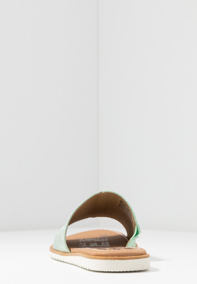 Vivid Mint Sorel Belgique Ella Block Slide Mules