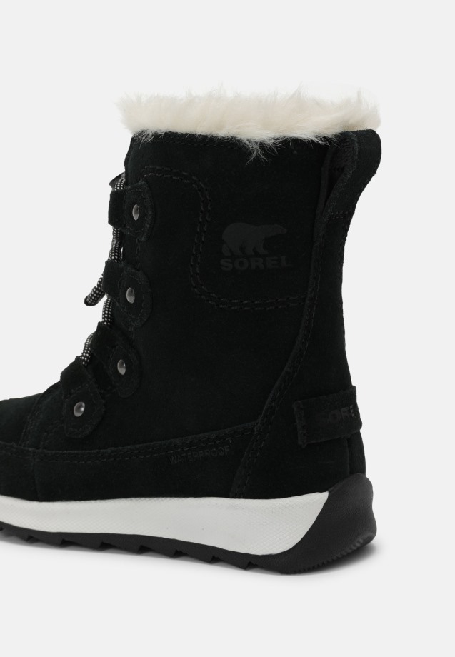 Noir/fauve Sorel Belgique Enfants Whitney Joan Dentelle Unisexe à Lacets Cheville Sorel Bottes