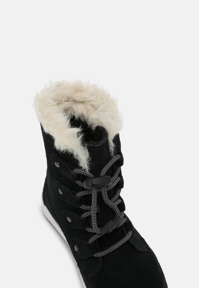 Noir/fauve Sorel Belgique Enfants Whitney Joan Dentelle Unisexe à Lacets Cheville Sorel Bottes