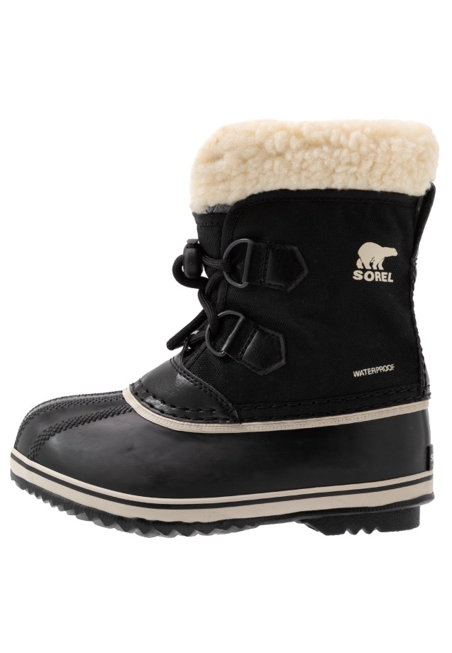 Sorel Belgique Bottes Yoot Pac Pour Enfants Noires Unisexe Hiver Sorel