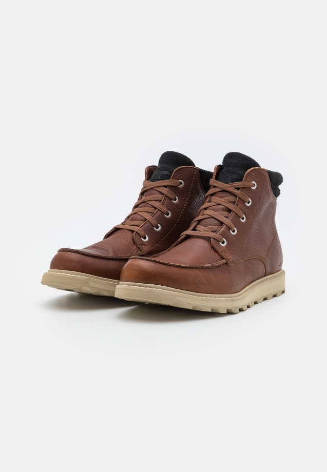 Sorel Belgium Madson Moc Toe Wp Bottines Sorel à Lacets Gaucho Tan/oat