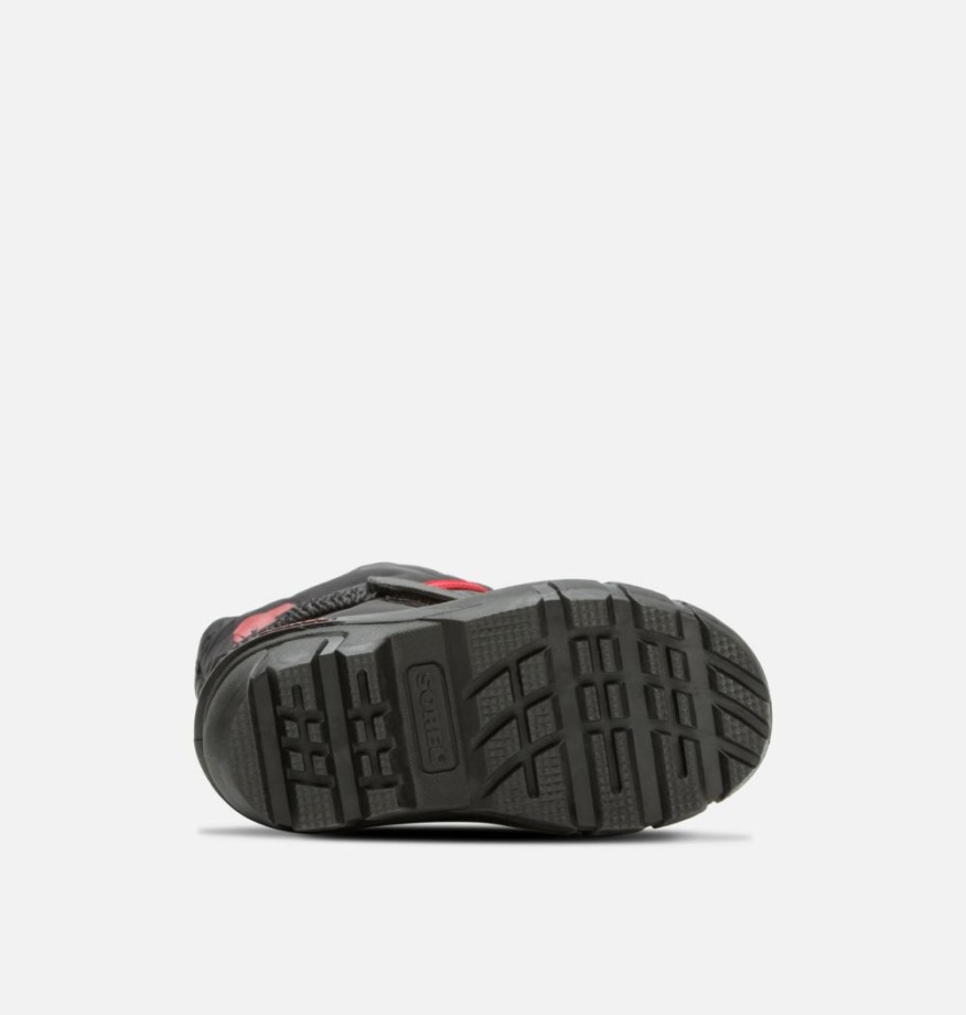 Botte Flurry Enfant Sorel Belgique Noir-rouge Vif