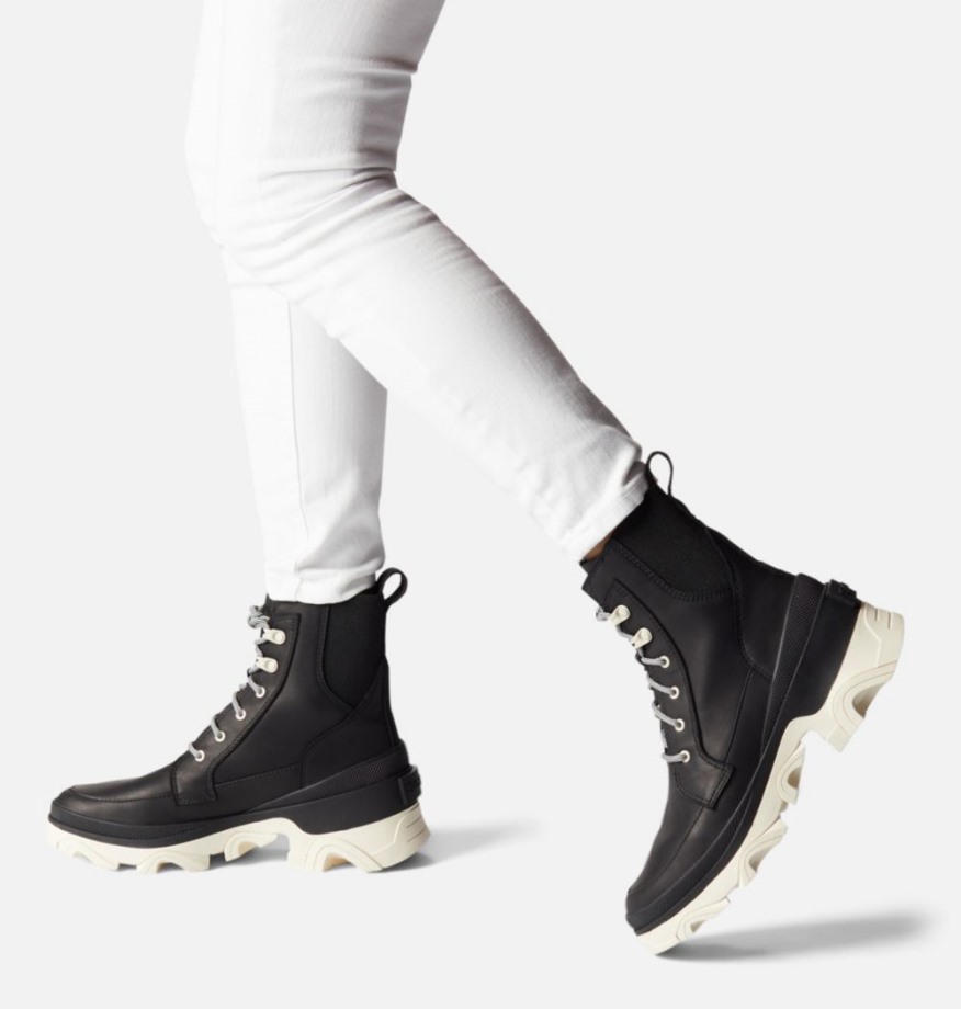 Noir-craie Sorel Belgique Lacet Brex Pour Femme