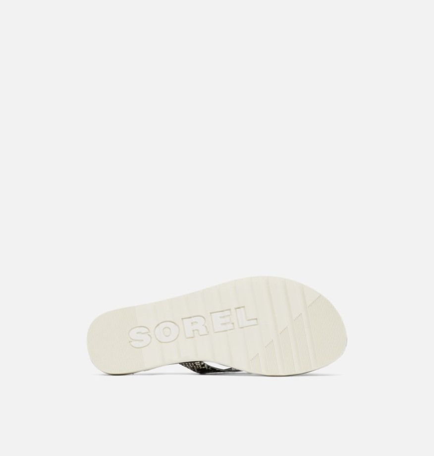 Sandale Flip Ella Ii Femme Sorel Belgique Noir-craie