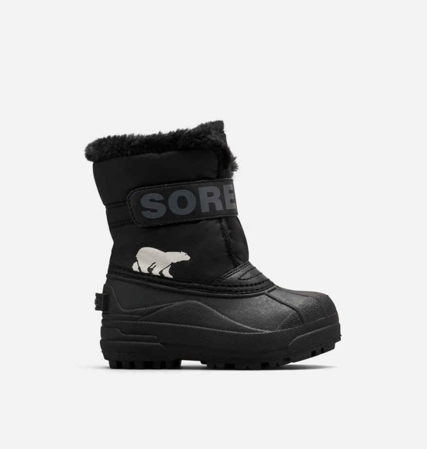 Sorel Belgique Bottes Snow Commander Sorel Pour Enfants Noir-anthracite