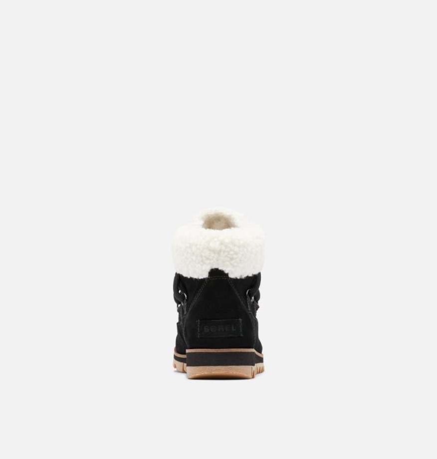 Black-gum 10 Sorel Belgique Bottillons Confortables En Dentelle Harlow Pour Femmes