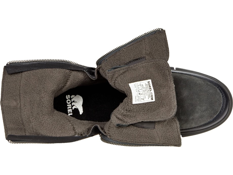 Jet Noir Sorel Belgique Explorer Botte Double Zip étanche Noir/jet