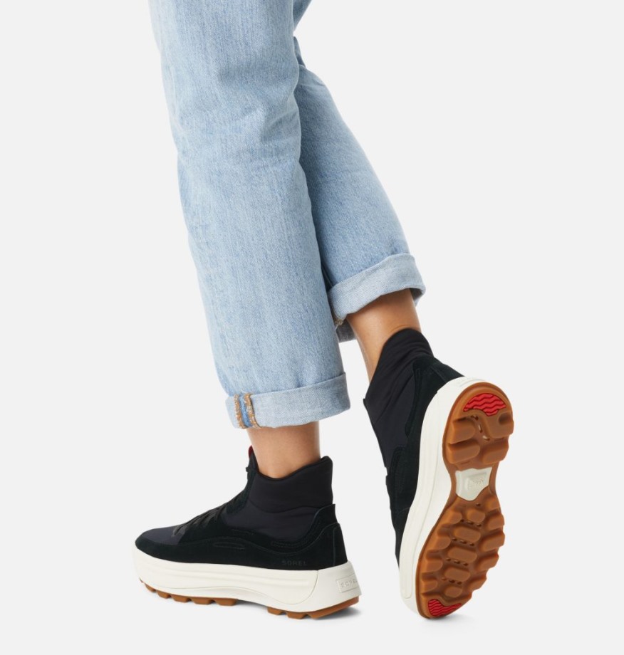 Sorel Belgium Femmes Ona 503 Mid Sneaker Noir-Jet