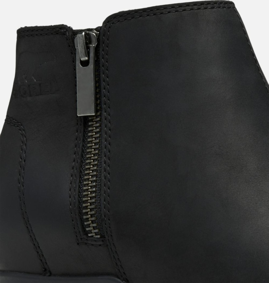 Black-sea Salt Sorel Belgique Evie Bottillon Compensé Zip Femme