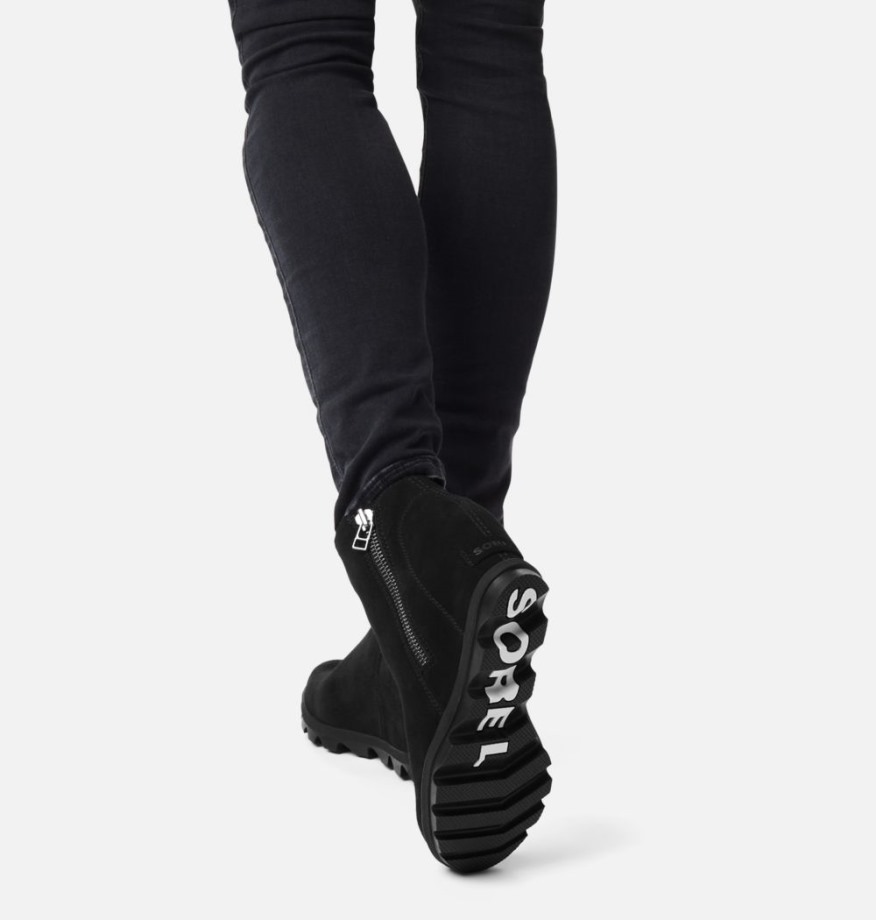 Black-sea Salt Sorel Belgique Joan Of Arctic Wedge Ii Zip Bootie Femme