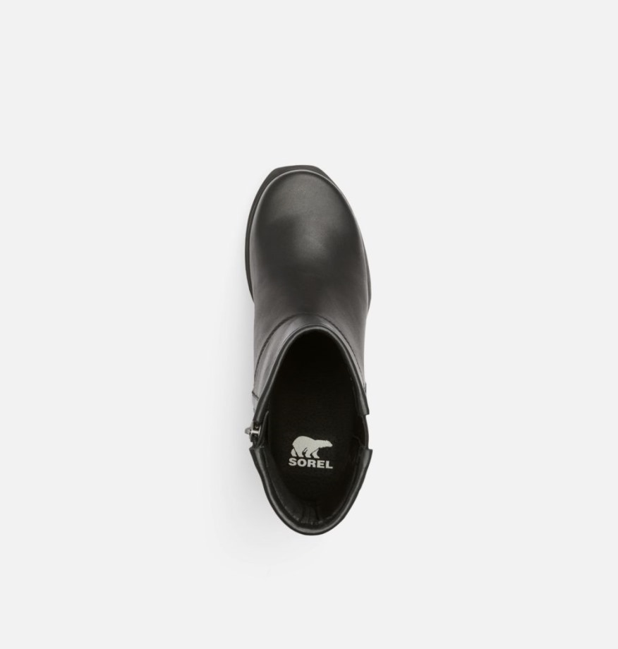 Black-sea Salt Sorel Belgique Joan Of Arctic Wedge Iii Bottillon Moto Femme