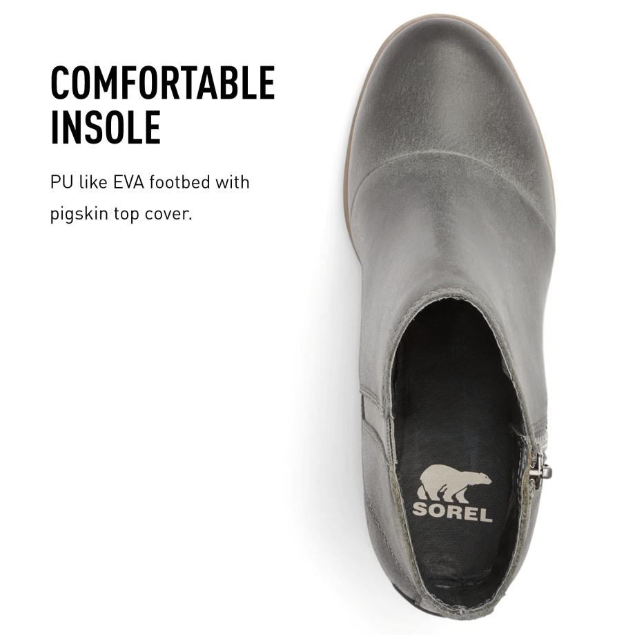 Black-sea Salt Sorel Belgique Joan Uptown Bottillon Zip Femme