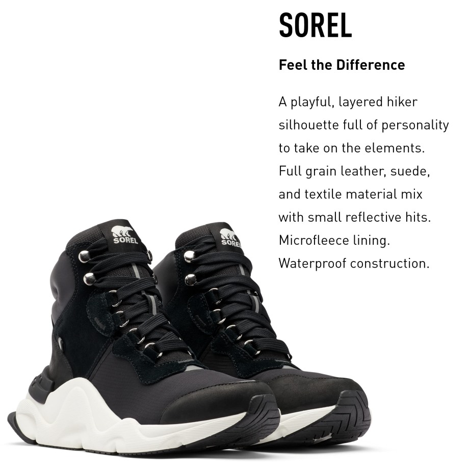 Black Sea Salt Sorel Belgique Femmes Kinetic Rnegd Conquest Boot Cuir Imperméable Hiver Sorel Bottes