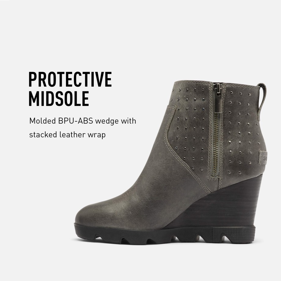 Black Sorel Belgique Joan Uptown Bootie Stud