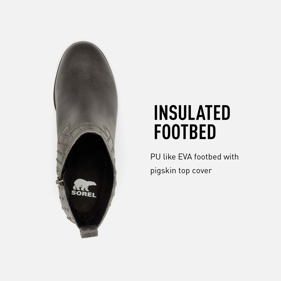 Black Sorel Belgique Joan Uptown Bootie Stud