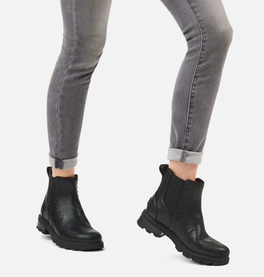 Bottes Imperméables Lennox Chelsea Pour Femmes Sorel Belgique Noir