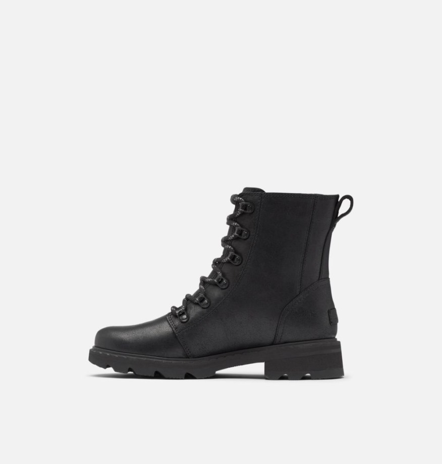 Botte Imperméable à Lacets Lennox Femme Sorel Belgique Noir