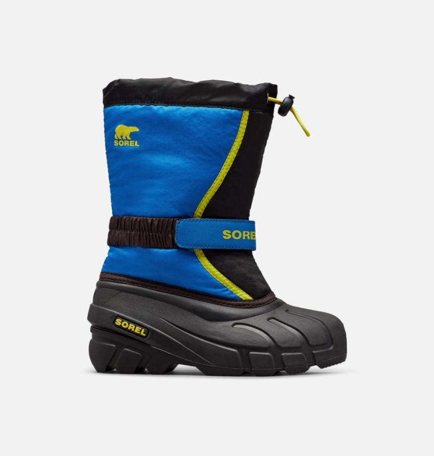 Botte Flurry Enfant Sorel Belgique Noir-super Bleu