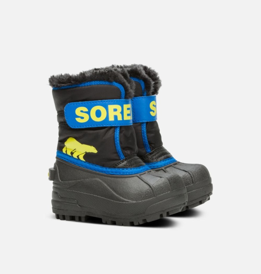 Sorel Belgique Snow Commander Sorel Bottes Black-super Blue