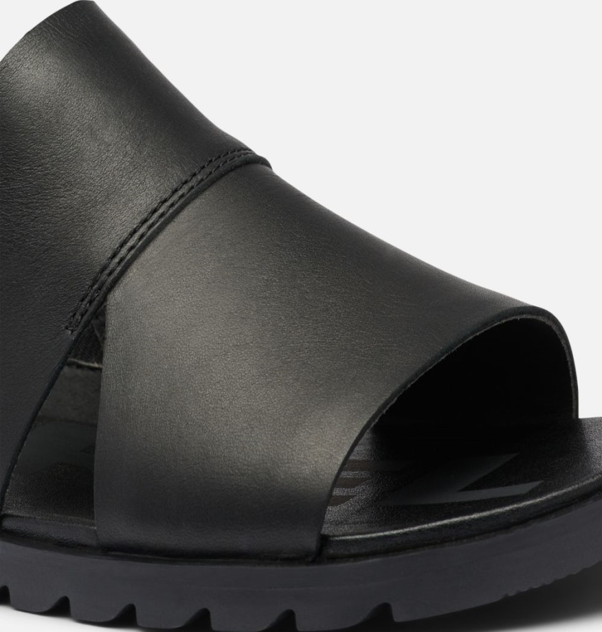 Sorel Belgique Sandale à Bride Arrière Ella Ii Pour Femmes Noir-blanc