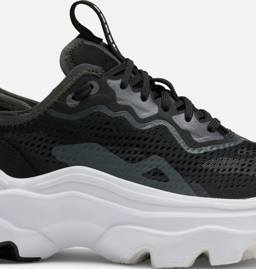 Sorel Belgique Baskets à Lacets Kinetic Breakthru Day Pour Femmes Noir-blanc