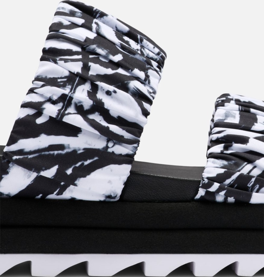 Sandale à Deux Lanières Roaming Pour Femme Sorel Belgique Noir-blanc