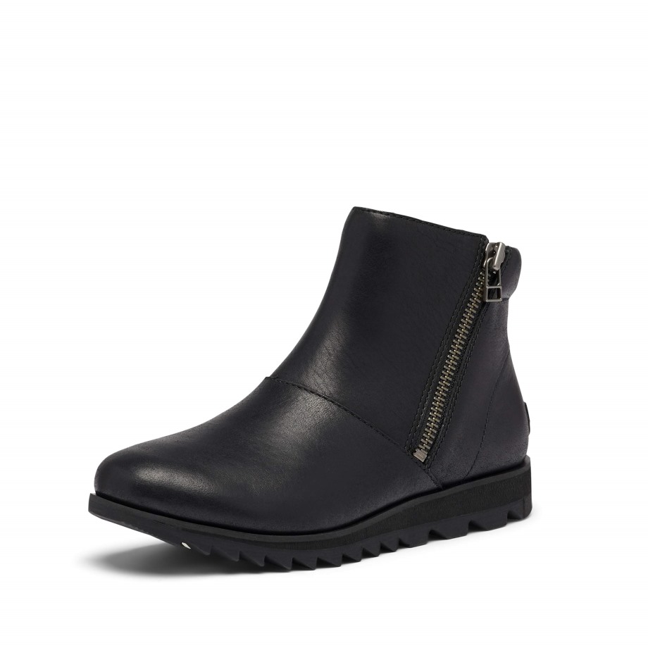 Sorel Belgique Femmes Harlow Zip Botte De Pluie Imperméable Noir