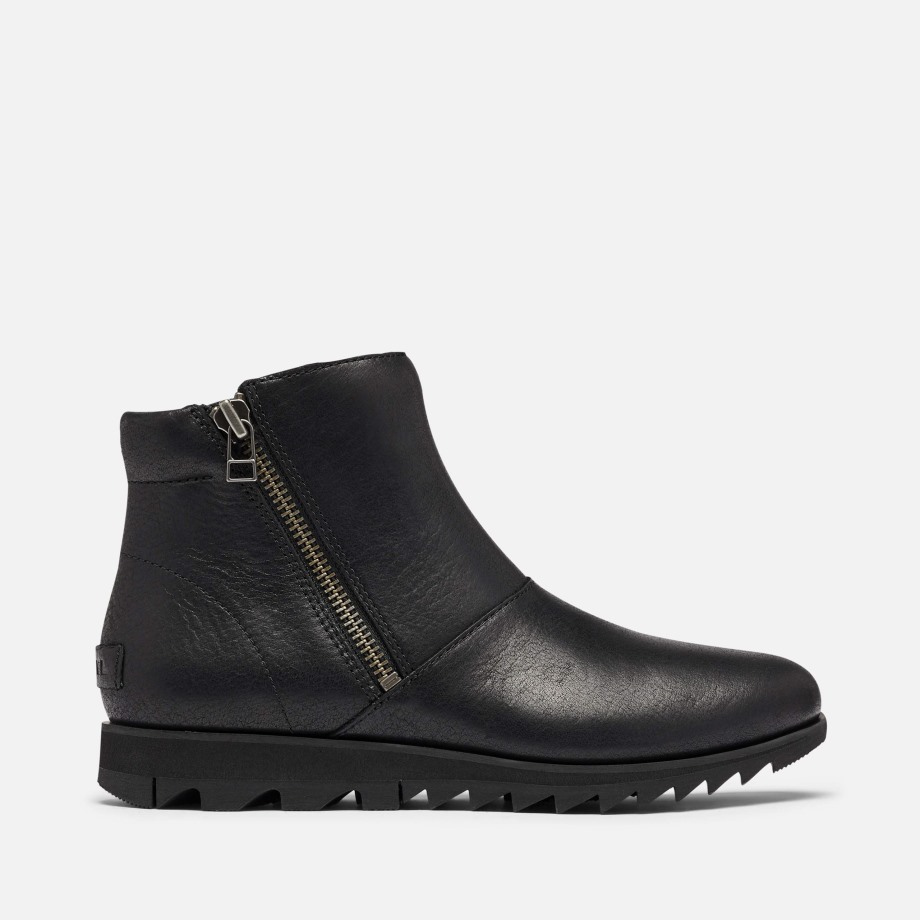 Sorel Belgique Femmes Harlow Zip Botte De Pluie Imperméable Noir