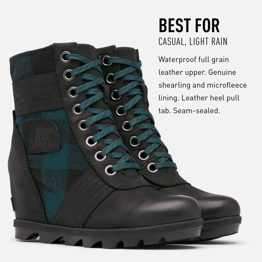 Sorel Belgique Lexie Wedge Femme Noir