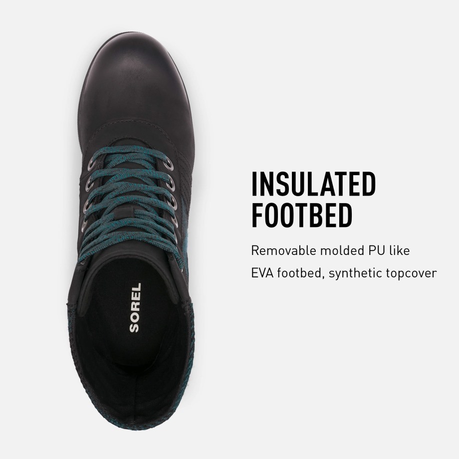 Sorel Belgique Lexie Wedge Femme Noir