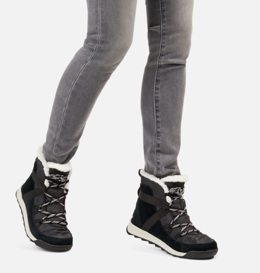 Sorel Belgique Botte Whitney Ii Flurry Shearling Femme Noir
