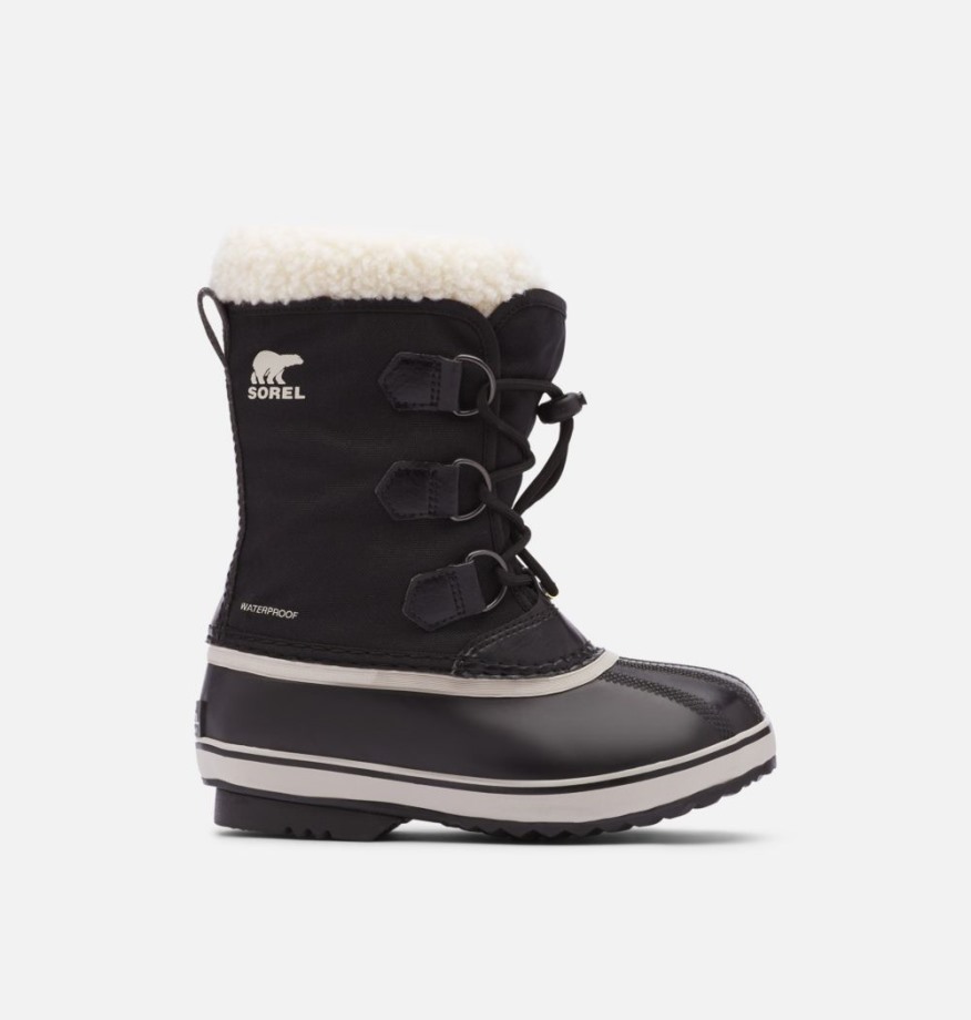 Noir Sorel Belgique Botte Nylon Yoot Pac Jeunesse