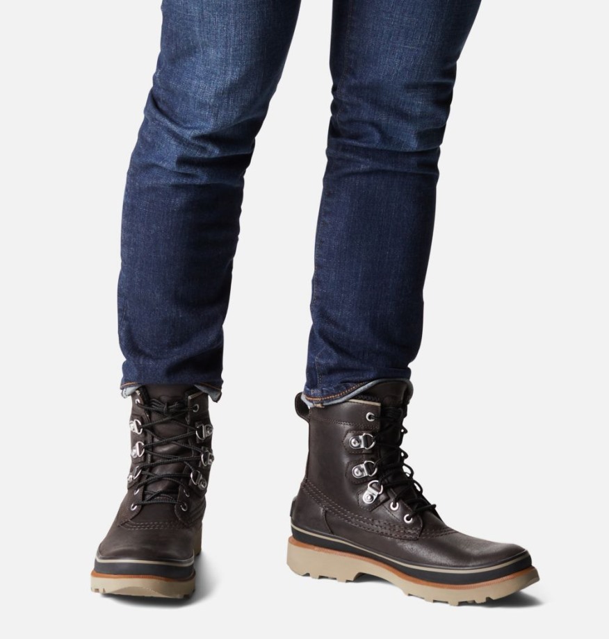 Noirci Marron-noir Sorel Belgique Homme Caribou Street Sorel Bottes