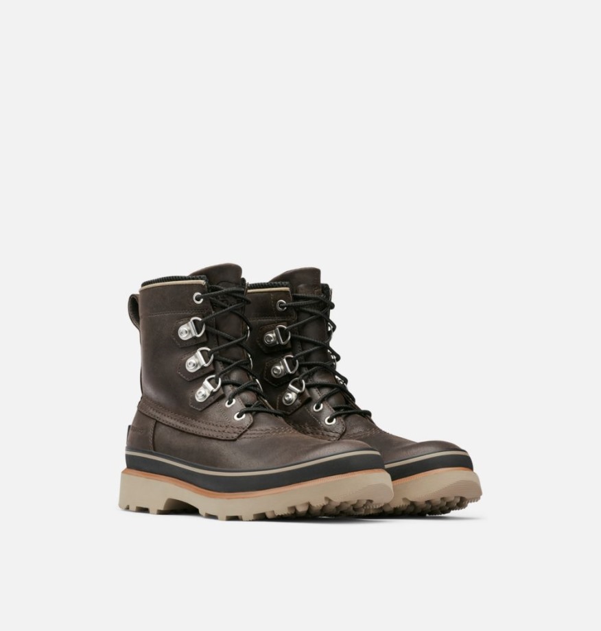 Noirci Marron-noir Sorel Belgique Homme Caribou Street Sorel Bottes