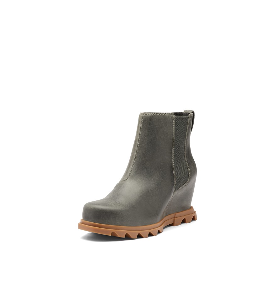 Brun Noirci-noir Sorel Belgique Femme Joan Of Arctic Wedge Iii Chelsea Boot