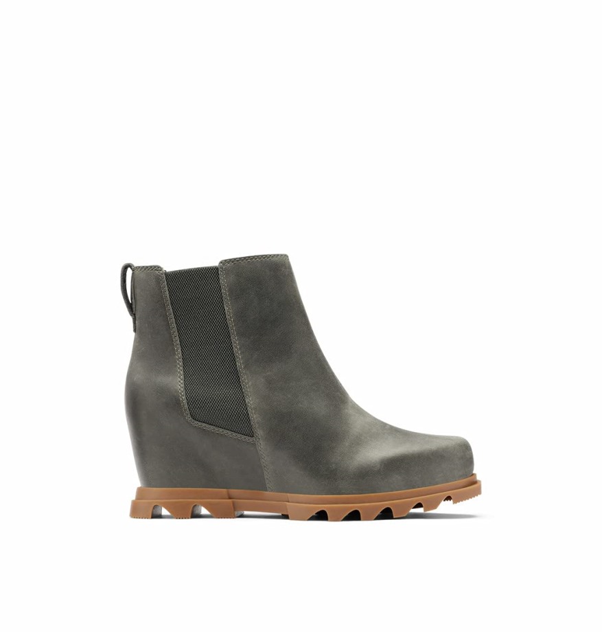 Brun Noirci-noir Sorel Belgique Femme Joan Of Arctic Wedge Iii Chelsea Boot