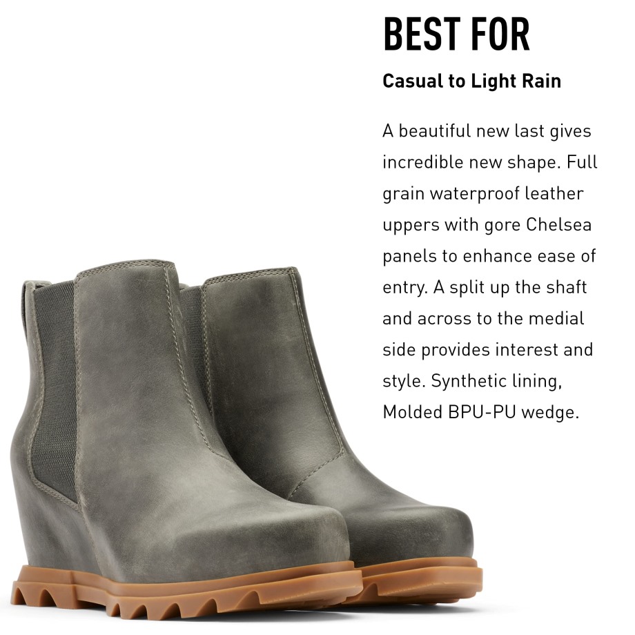 Brun Noirci-noir Sorel Belgique Femme Joan Of Arctic Wedge Iii Chelsea Boot