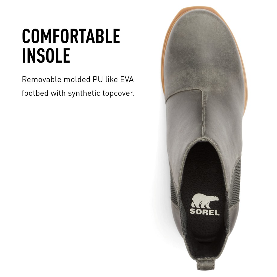 Brun Noirci-noir Sorel Belgique Femme Joan Of Arctic Wedge Iii Chelsea Boot