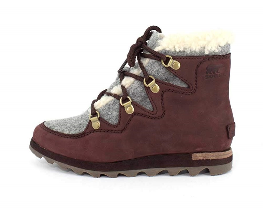 Sorel Belgique Femmes Sneakchic Vacances Alpines Sorel Bottes Marron