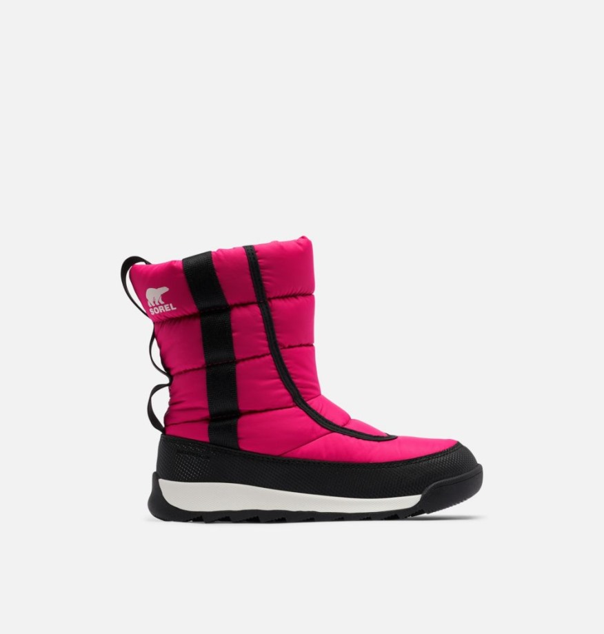 Cactus Rose-noir Sorel Belgique Botte Mi-haute Bouffante Whitney Ii Pour Enfant