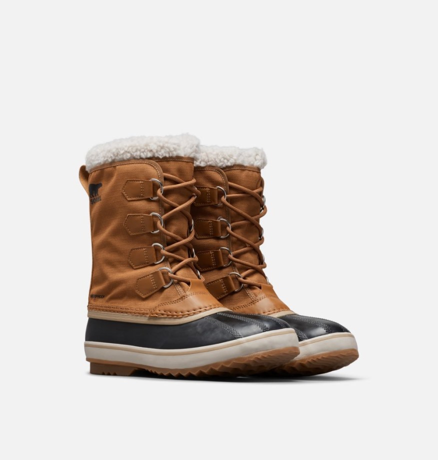 Sorel Belgique Botte En Nylon 1964 Pac Homme Camel Marron-noir