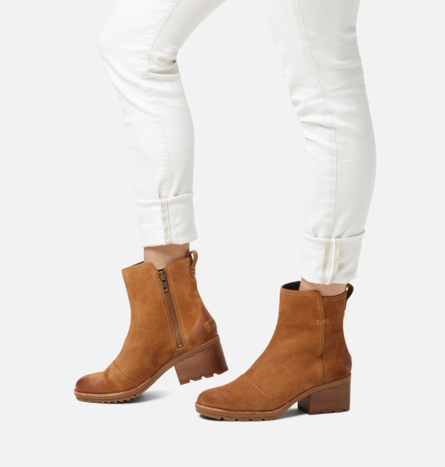 Camel Brown Sorel Belgique Bottillon Cate Pour Femme