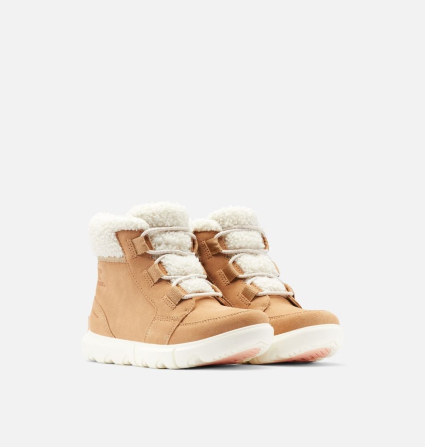 Botte En Shearling Cosy Pour Femme Explorer Ii Carnaval Sorel Belgique Canoe-sea Salt