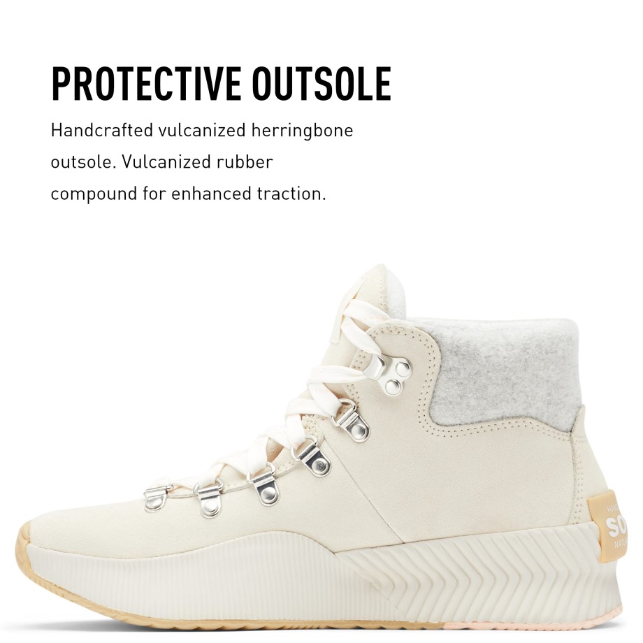 Sorel Belgique Out 'n About Iii Conquest Botte Imperméable Craie Sel De Mer Pour Femme