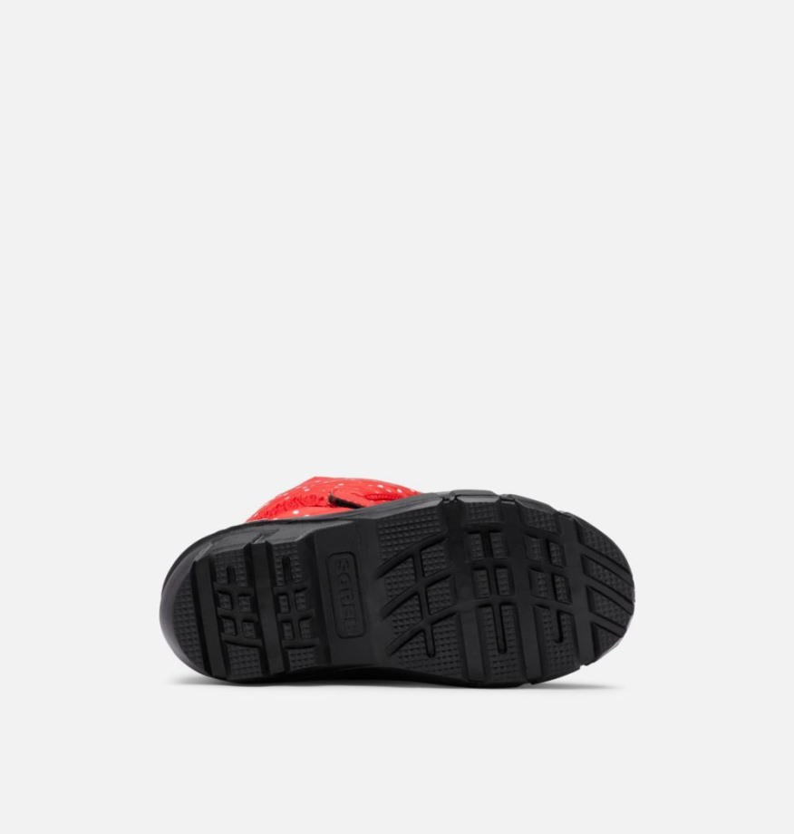 Botte Enfant Flurry Print Sorel Belgique Cherrybomb-noir