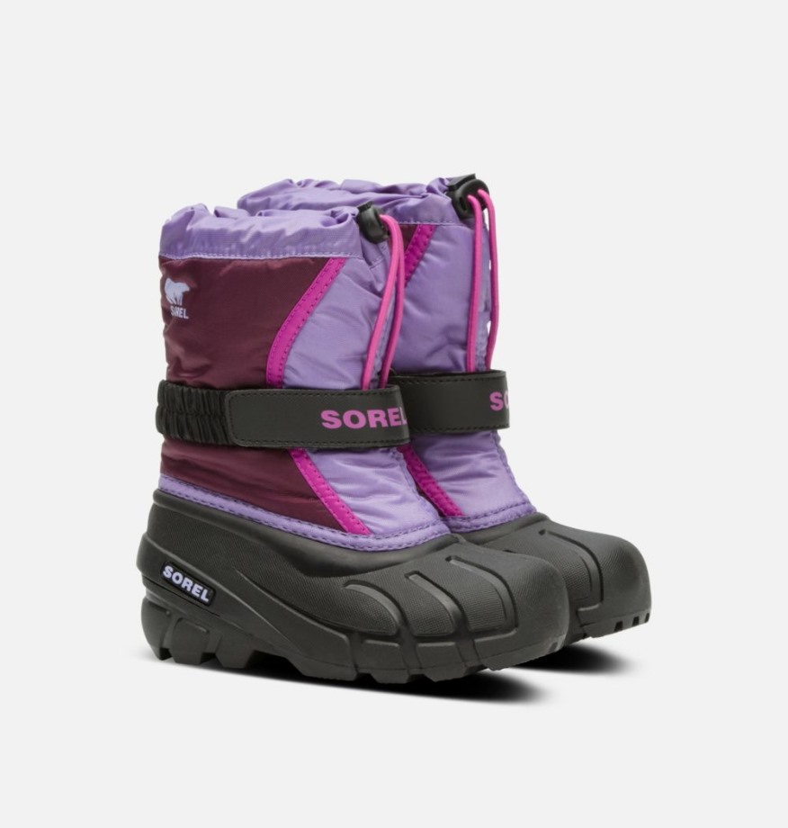 Botte Flurry Enfant Sorel Belgique Violet Dahlia-paisley Violet