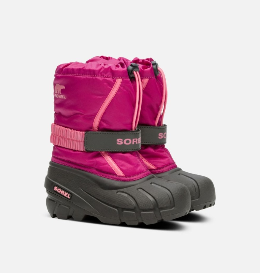 Botte Flurry Pour Enfant Sorel Belgique Deep Blush-tropic Pink
