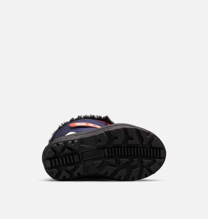 Botte De Commandeur De Neige Pour Enfant Sorel Belgique Nocturne-voile Rouge