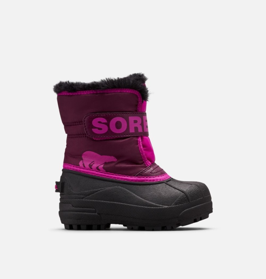 Sorel Belgique Botte Commandant De Neige Enfant Violet Dahlia-groovy Rose